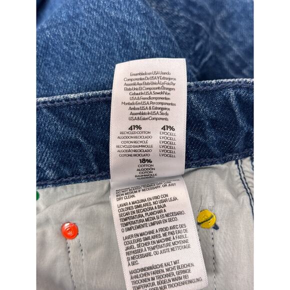 Mother Jeans 26 Womens Snacks! High Waist Double Strack Ankle Retro Denim - Picture 8 of 9